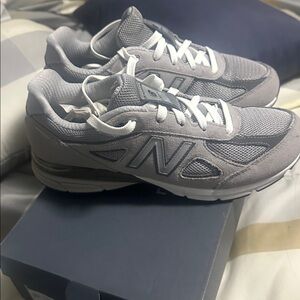 New Balance Light Gray Athletic Shoes